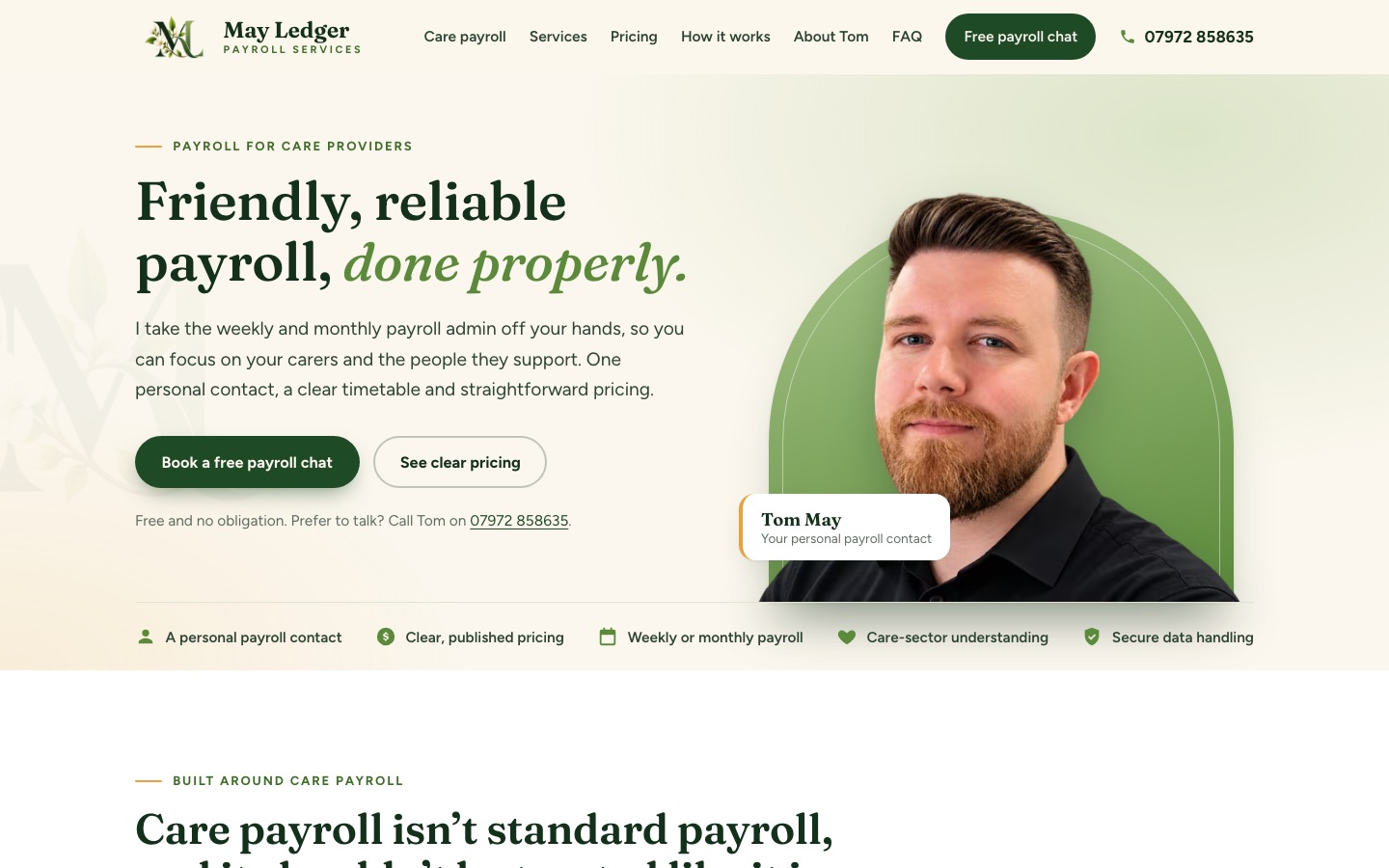 May Ledger payroll services website